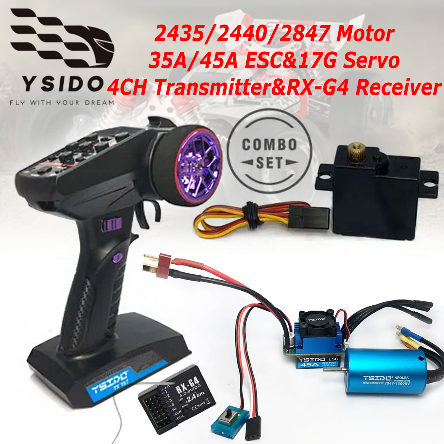 YSIDO Brushless Combo Upgrade  – обзор и цена Rc Remo Hobby