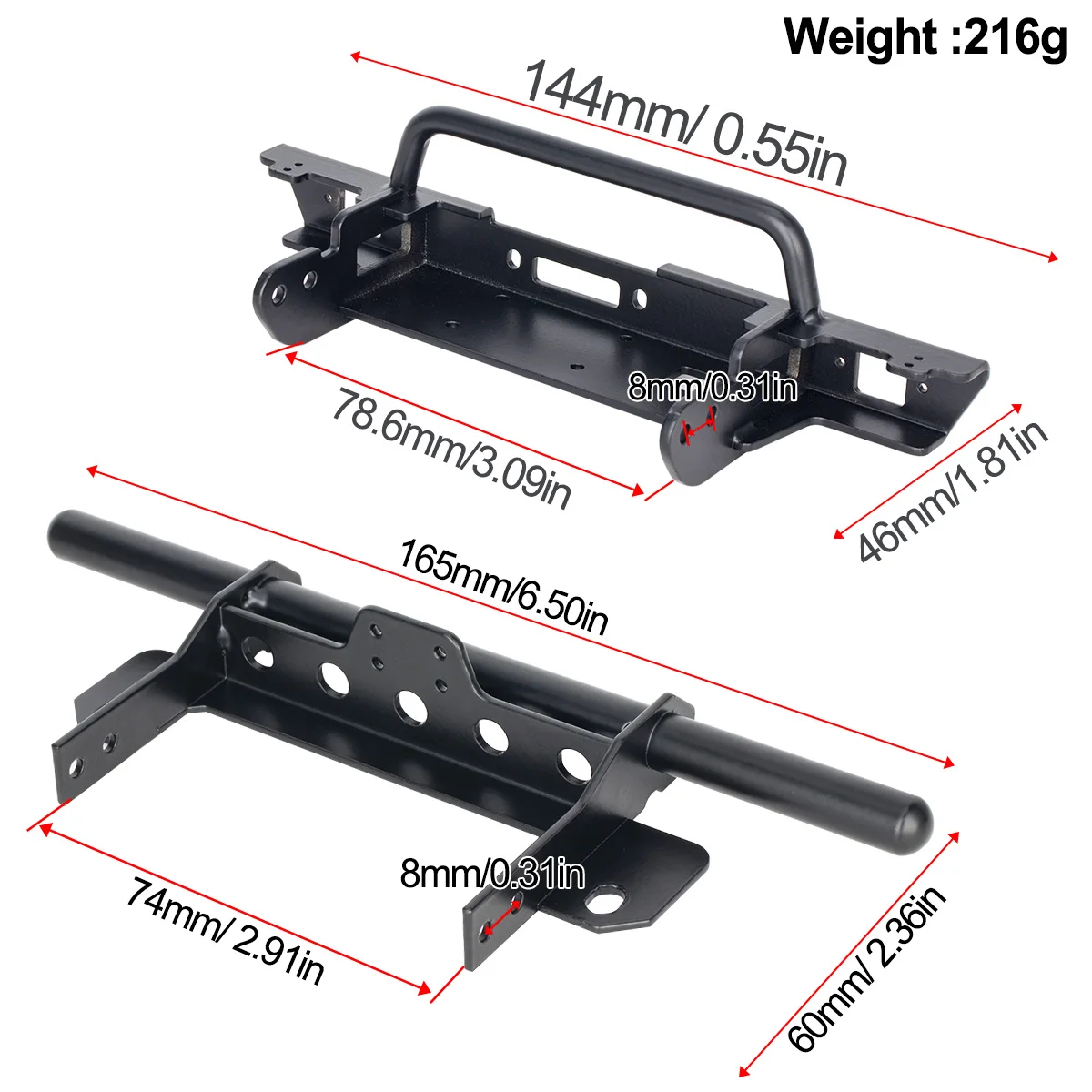 Metal Front and Rear Bumper fo – обзор и цена Rc Hobby Room