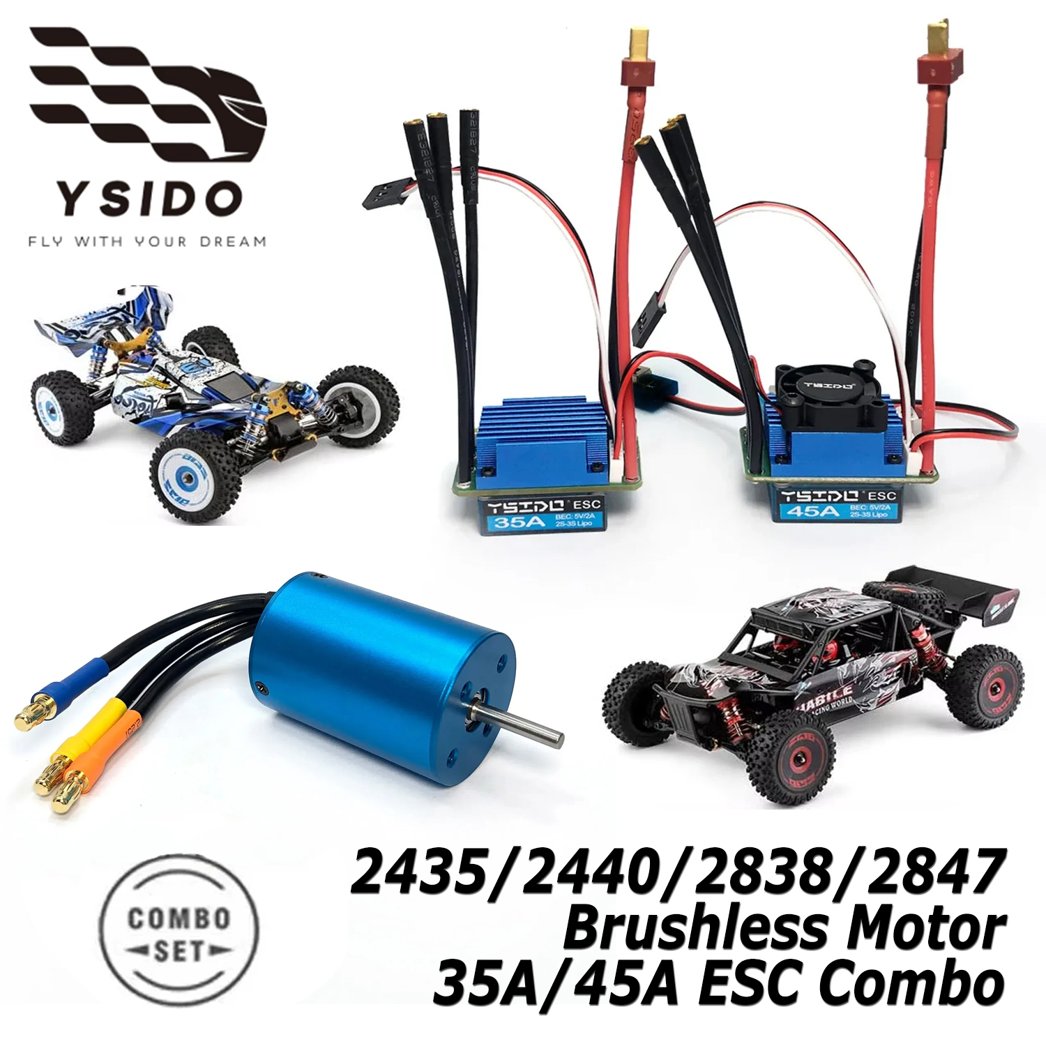 YSIDO Brushless Motor 2435/244 – обзор и цена Rc Remo Hobby
