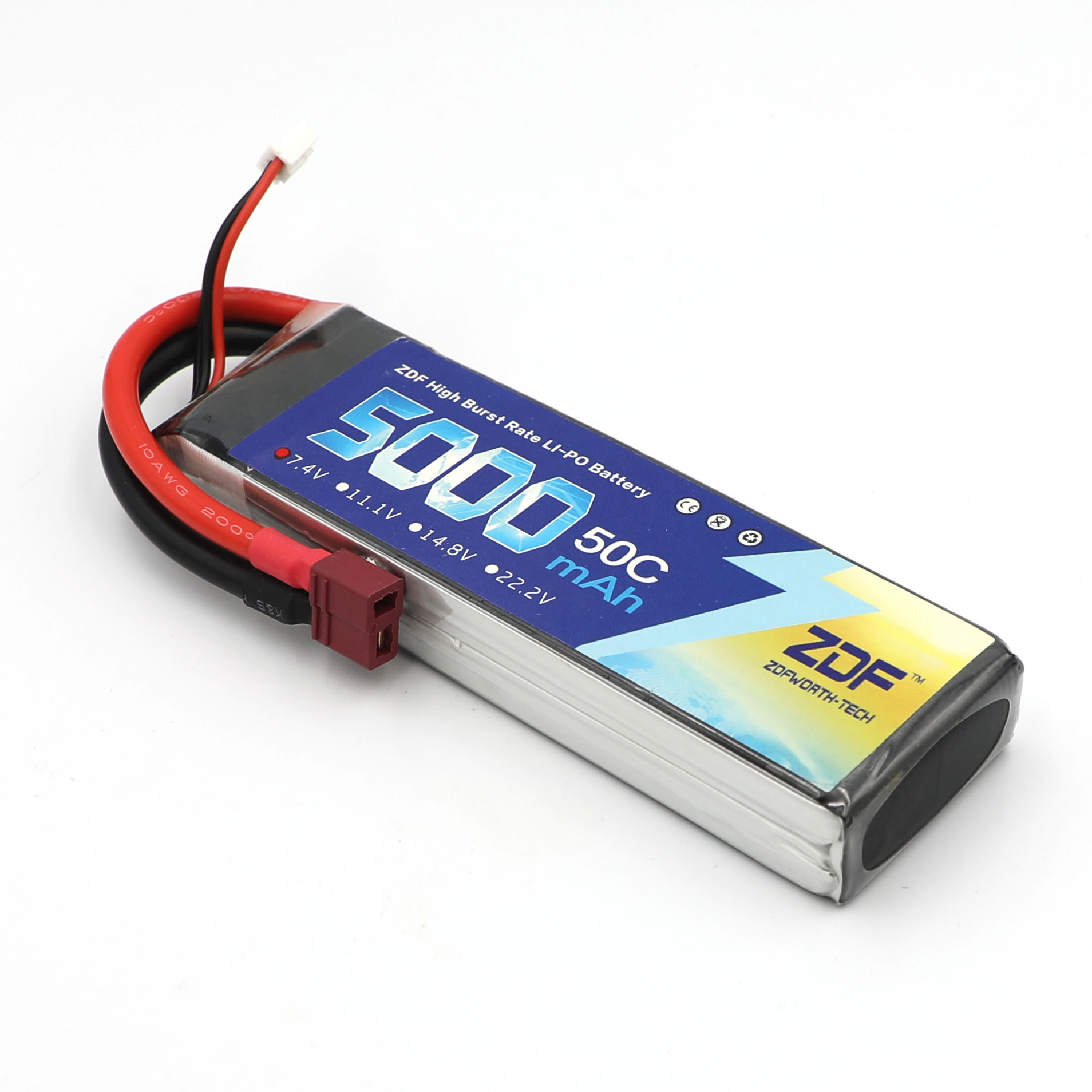 ZDF RC Lipo Battery 7.4V 5000m – обзор и цена Rc Remo Hobby