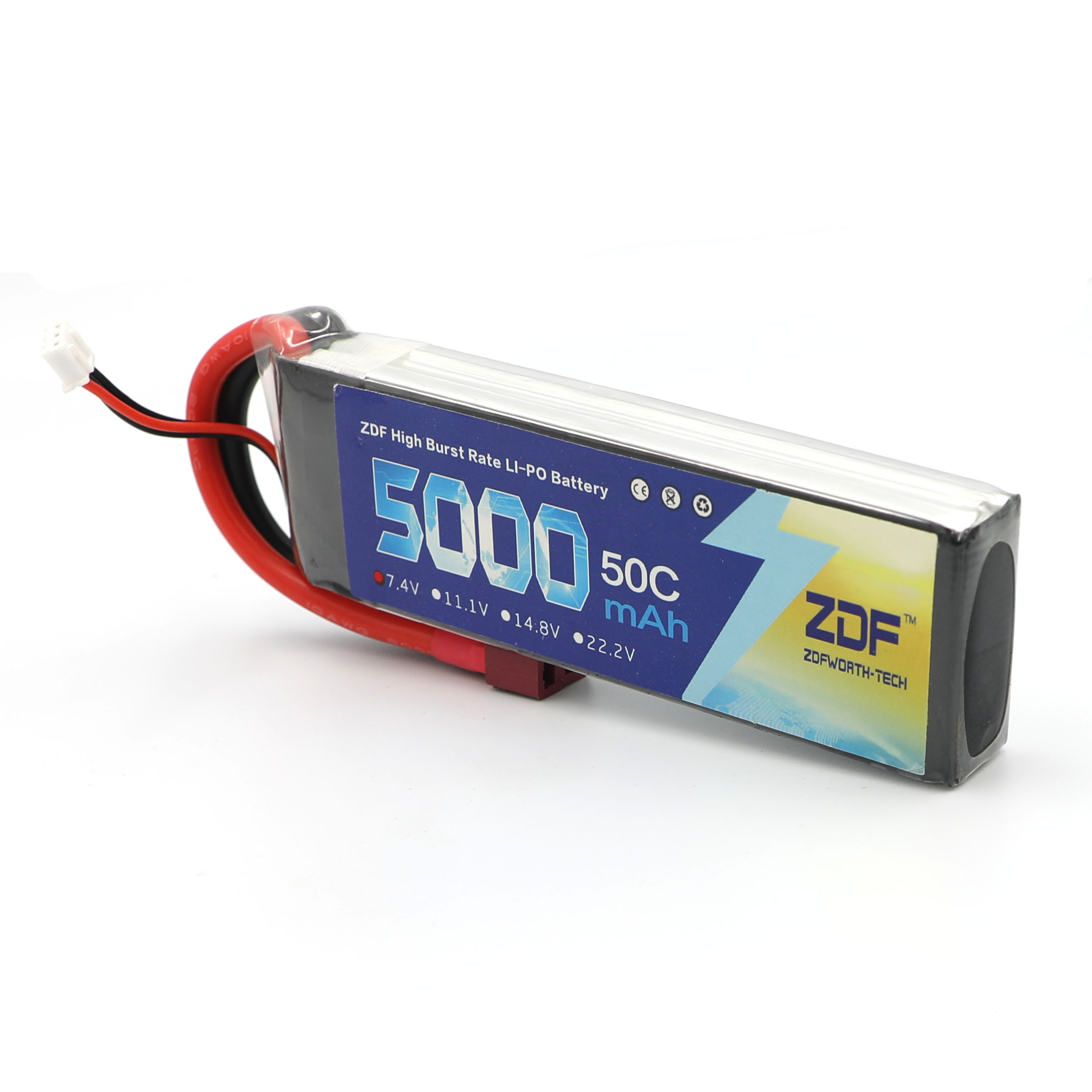 ZDF RC Lipo Battery 7.4V 5000m – обзор и цена Rc Remo Hobby