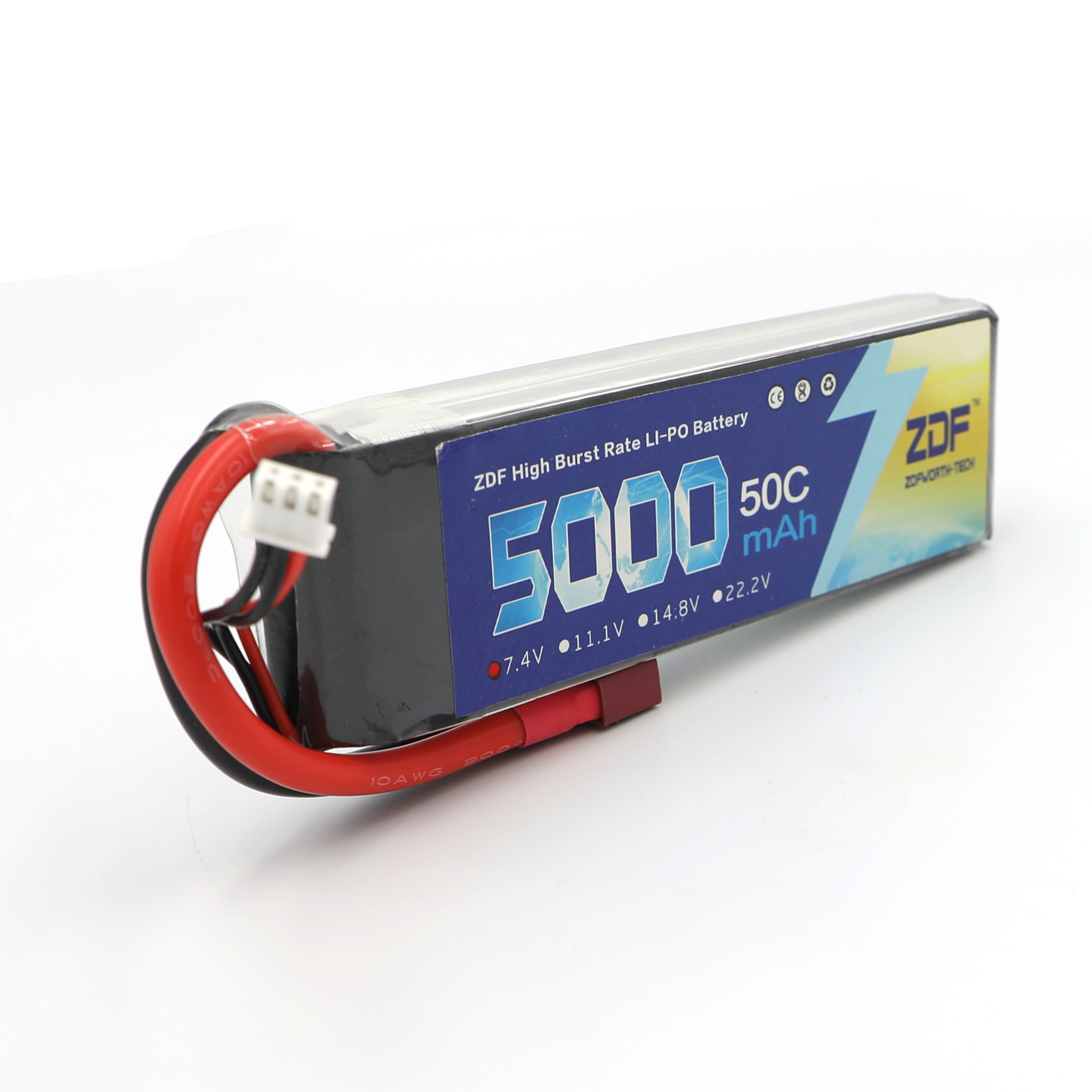 ZDF RC Lipo Battery 7.4V 5000m – обзор и цена Rc Remo Hobby