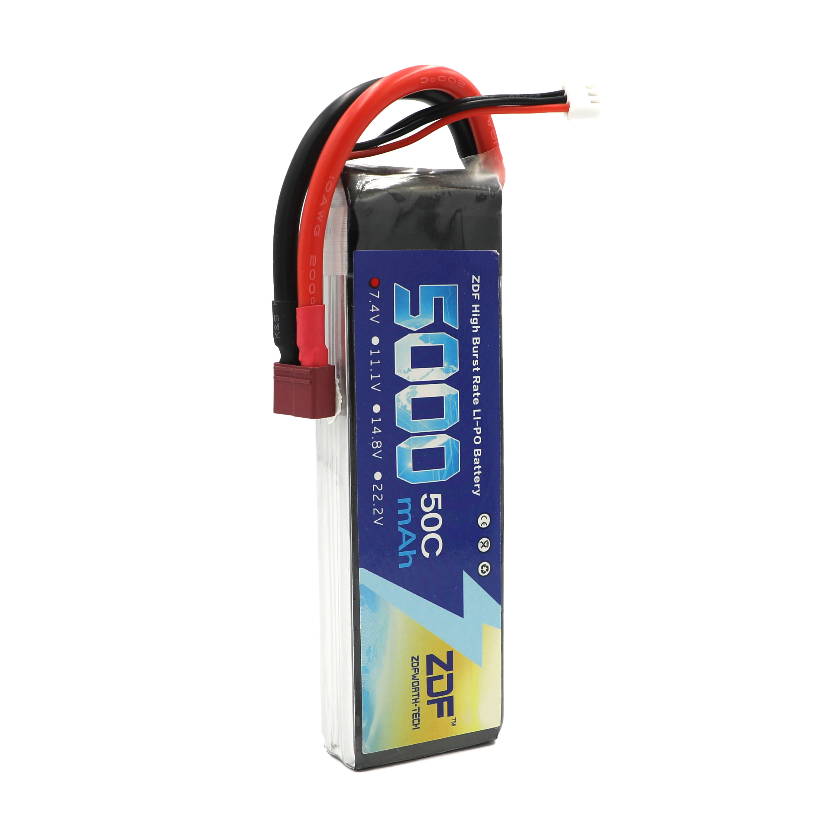 ZDF RC Lipo Battery 7.4V 5000m – обзор и цена Rc Remo Hobby
