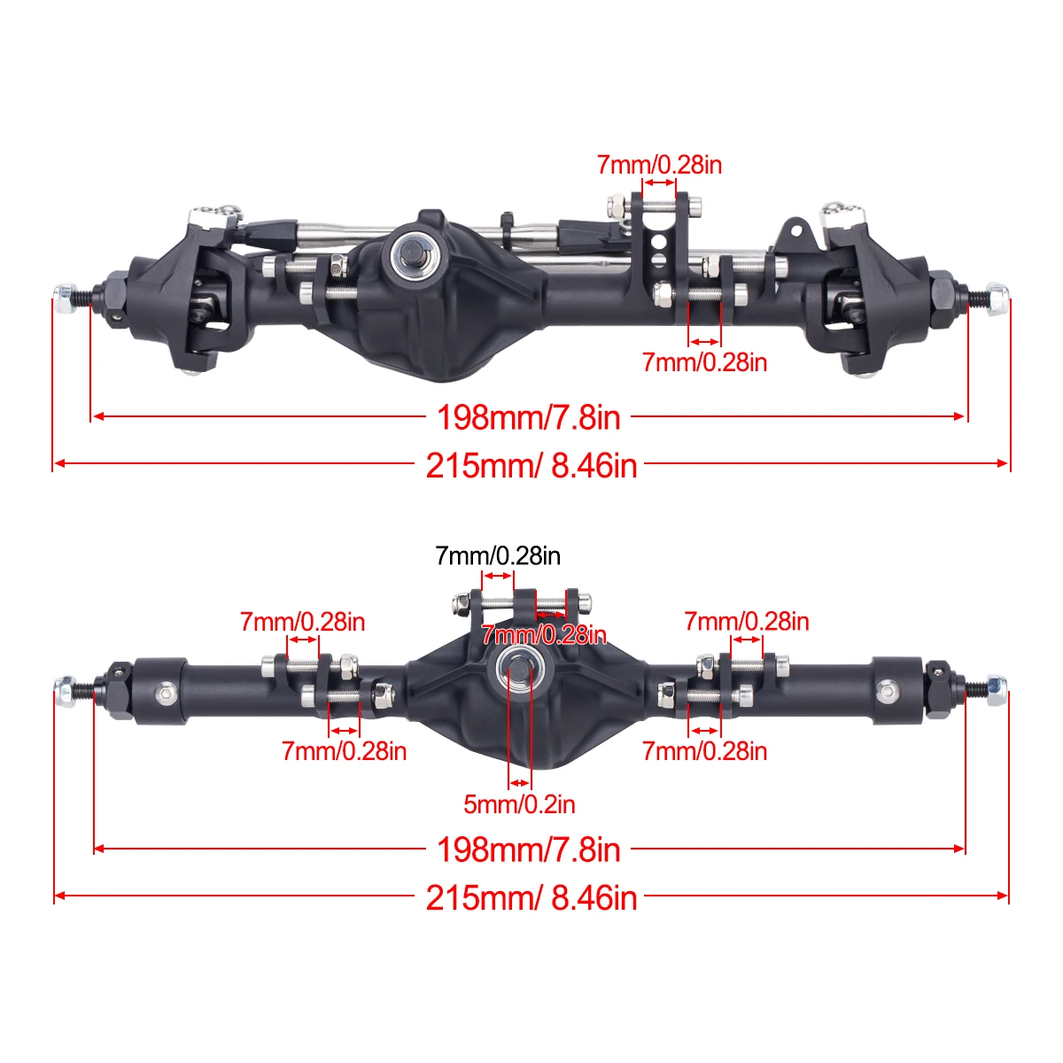 CNC Aluminum Axle Alloy Front  – обзор и цена Rc Hobby Room