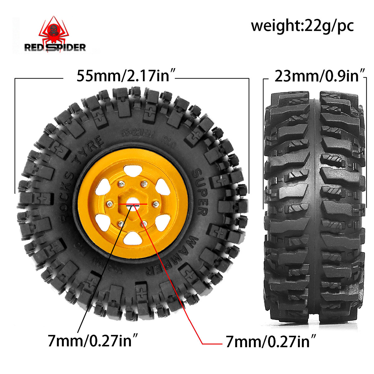 4psc 55mm Tire Truck Crawler T – обзор и цена Rc Hobby Room